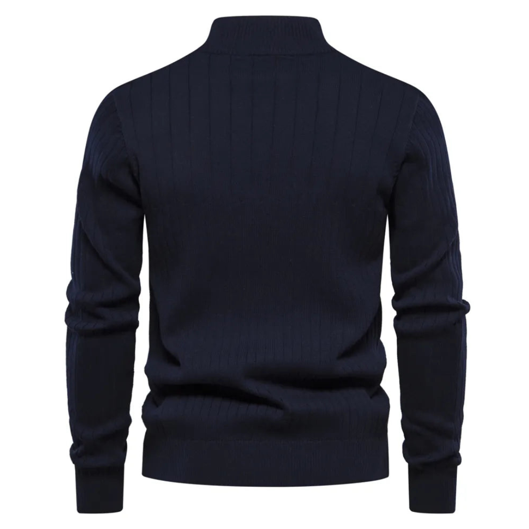 Louie | Men's Quarter Zip Long Sleeve Sweater