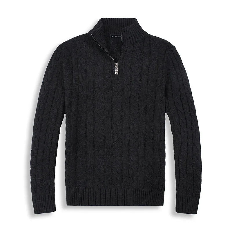 Archie | Men's Quarter-Zip Cable Knit Sweater