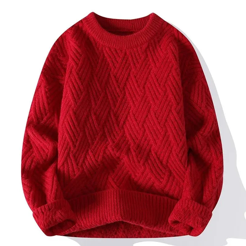 Morgan | Men's Crewneck Patterned Sweater
