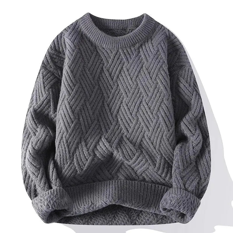 Morgan | Men's Crewneck Patterned Sweater